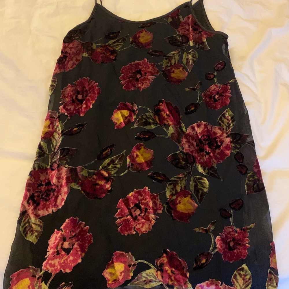 Floral print tank dress